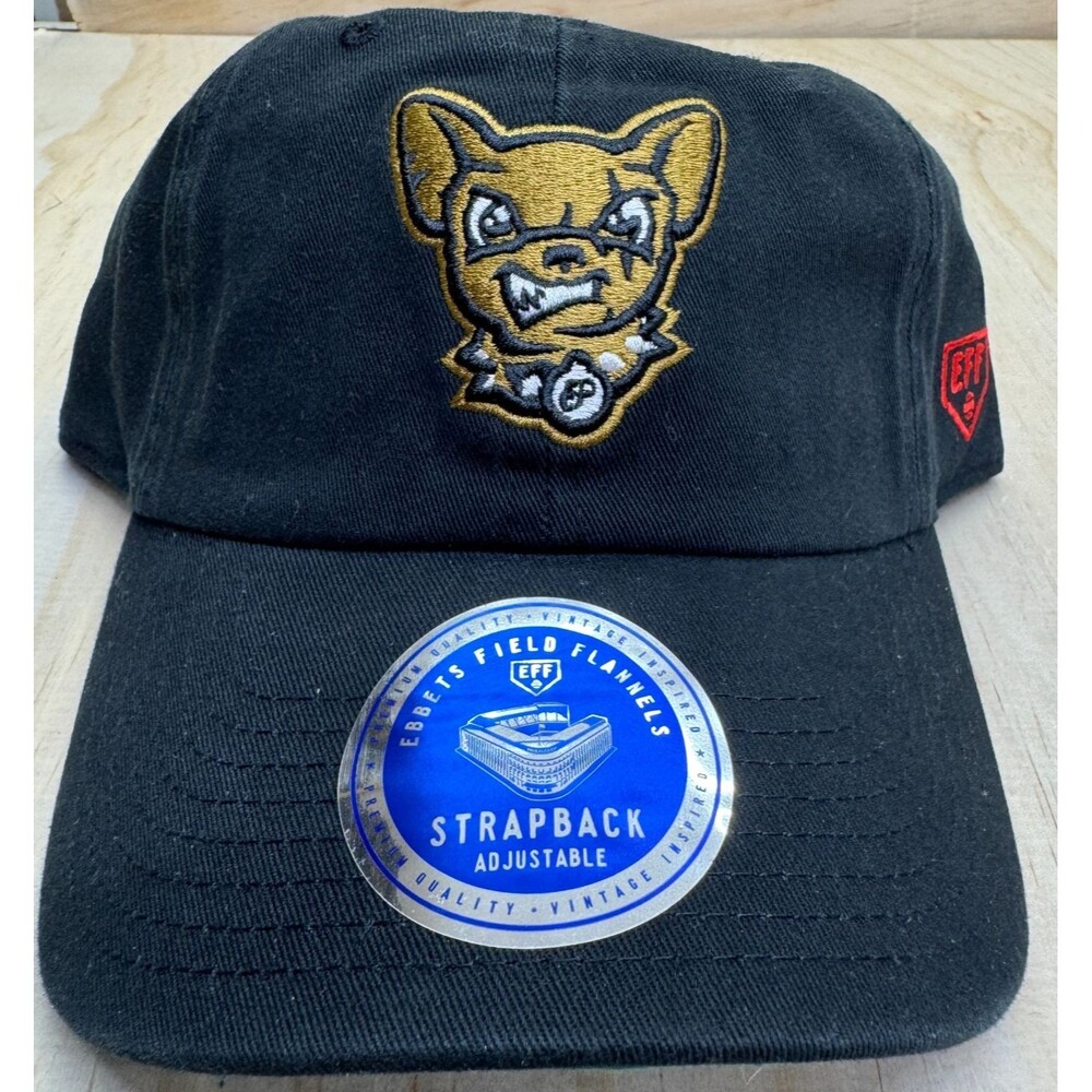 NEW El Paso Chihuahuas Ebbets Field Flannels MiLB Dad Cap Hat OSFM Black